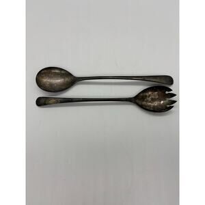 Vintage Masterpiece silver plated fork and spoon serving pieces made in Japan
